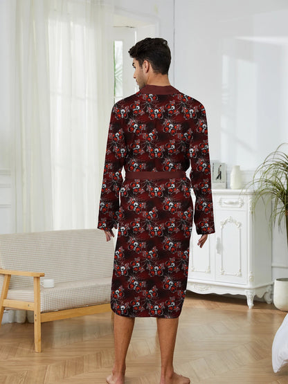 Peignoir imprimé araignée Polyester Homme