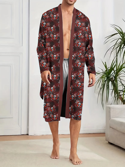 Peignoir imprimé araignée Polyester Homme