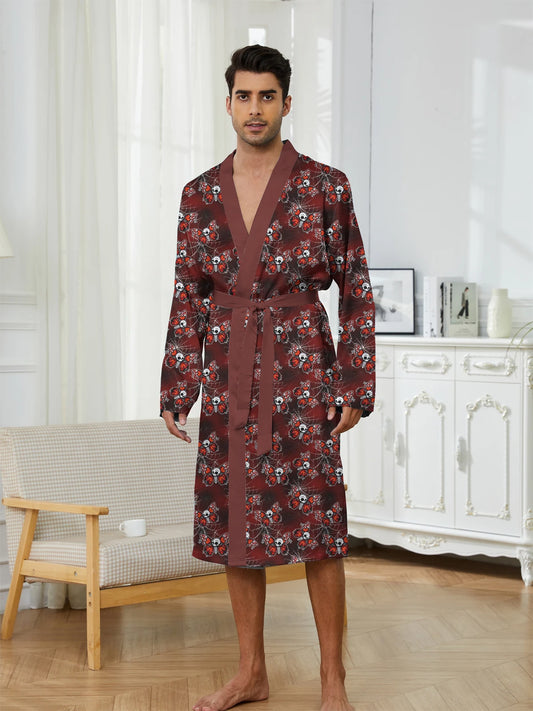 Peignoir imprimé araignée Polyester Homme