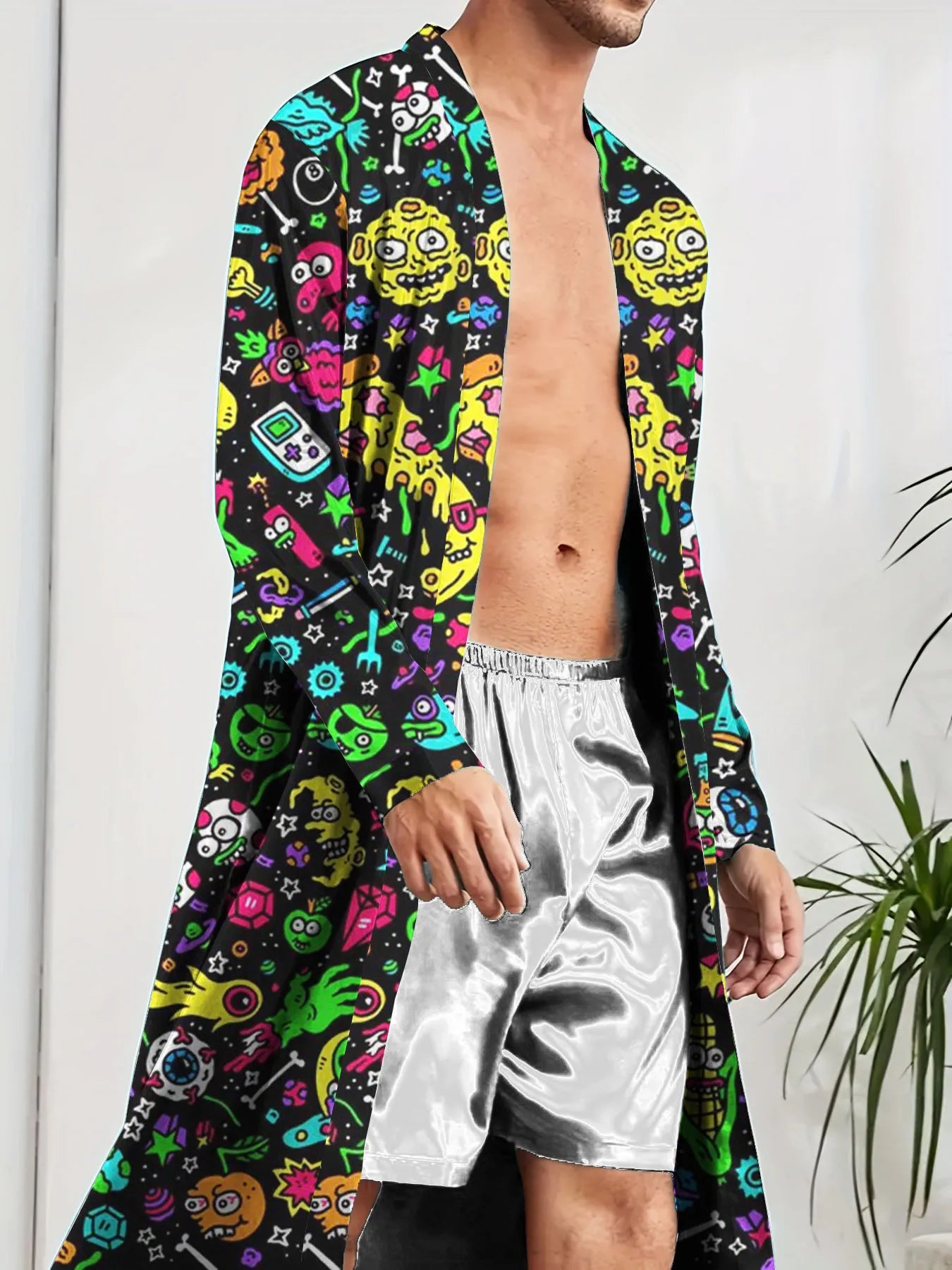 Peignoir imprimé tag 2 Polyester Homme