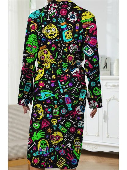 Peignoir imprimé tag 2 Polyester Homme