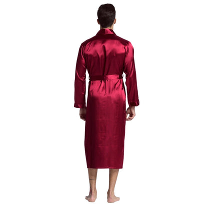 Peignoir long Satin Homme