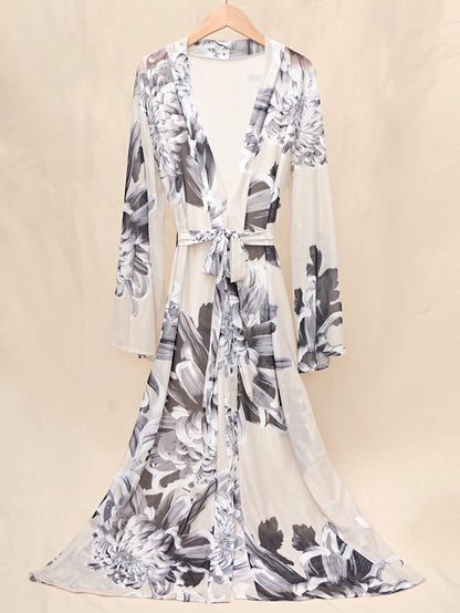 Peignoir long élégant pour femme