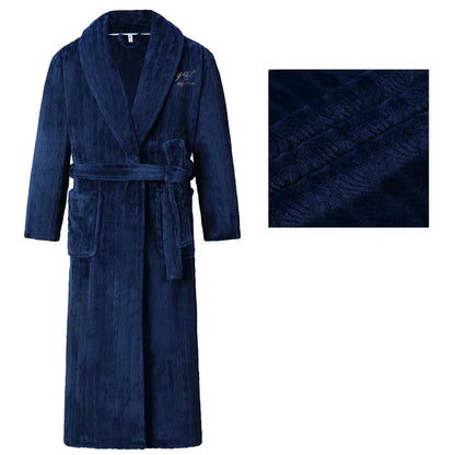 Peignoir long en flanelle pour Homme