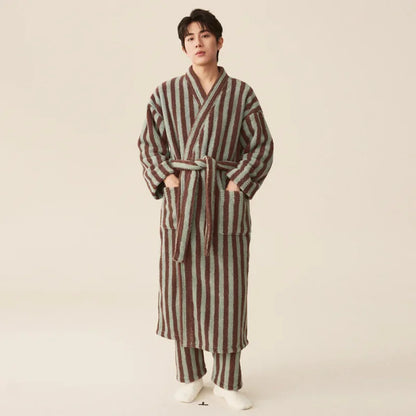 Peignoir + pantalon Homme Flanelle Polyester