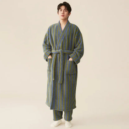 Peignoir + pantalon Homme Flanelle Polyester