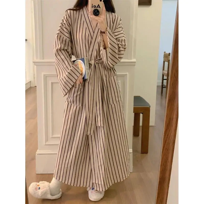 Peignoir printemps/automne Coton Femme