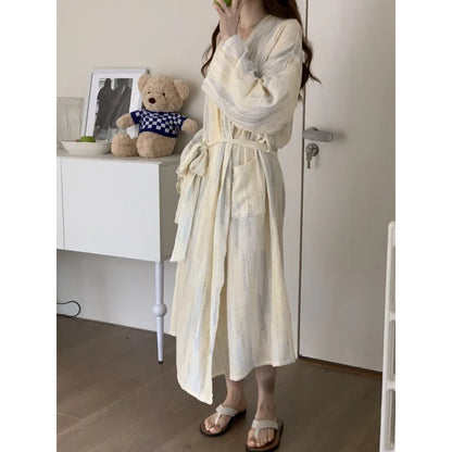 Peignoir printemps/automne Coton Femme