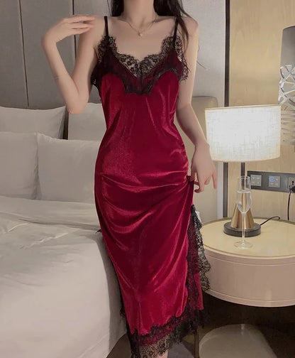 Peignoir sexy Velours Polyester Femme