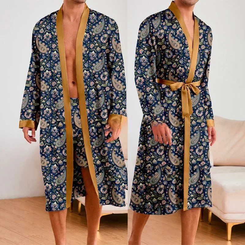 Peignoir & Short Homme motif Paisley