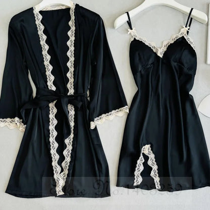 Peignoir/Nuisette sexy Satin Polyester Femme