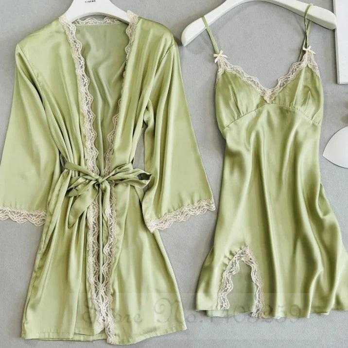 Peignoir/Nuisette sexy Satin Polyester Femme