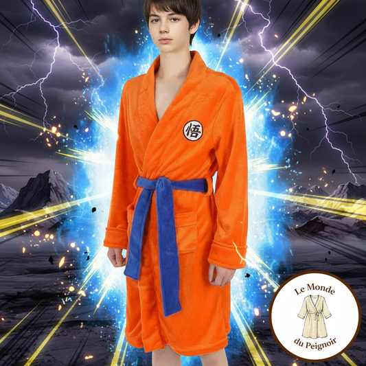 Peignoir Dragon ball Son Goku Flanelle
