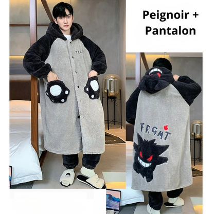 Peignoir + Pantalon Pokemon Ectoplasma Noir