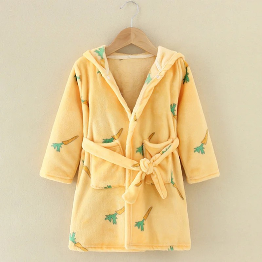 Peignoir Flanelle Enfant Unisexe Carotte