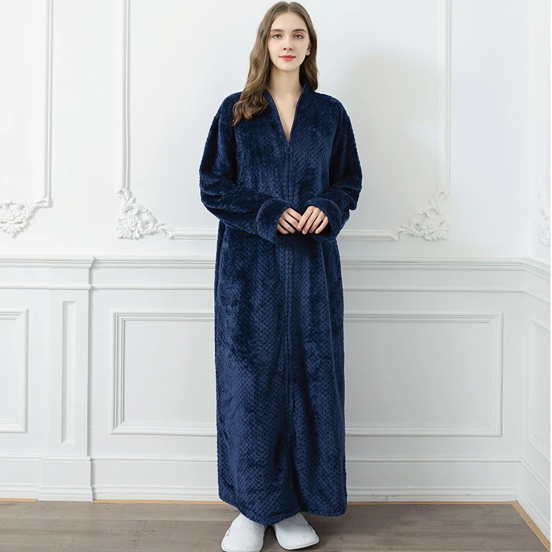 Peignoir flanelle style Jacquard homme et femme
