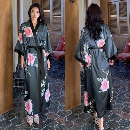 Peignoir floral Femme