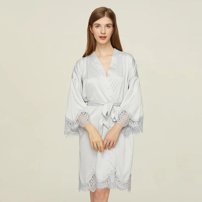 Peignoir Satin court Femme
