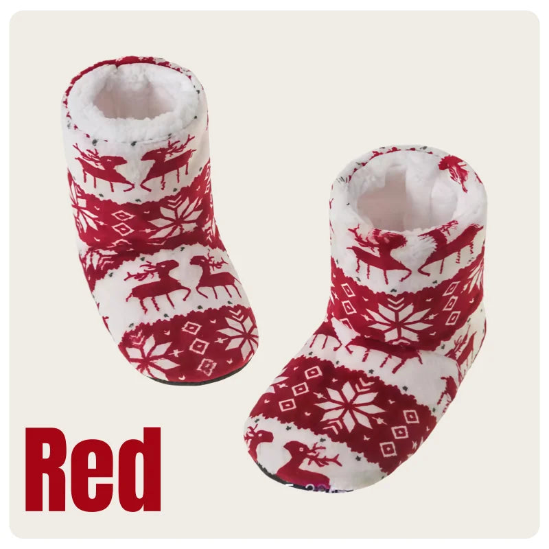 Chausson Renne de Noël Coton/PVC