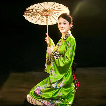 Kimono traditionnel Japonais coton/polyester Femme