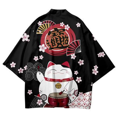 Veste Japonaise Neko Polyester