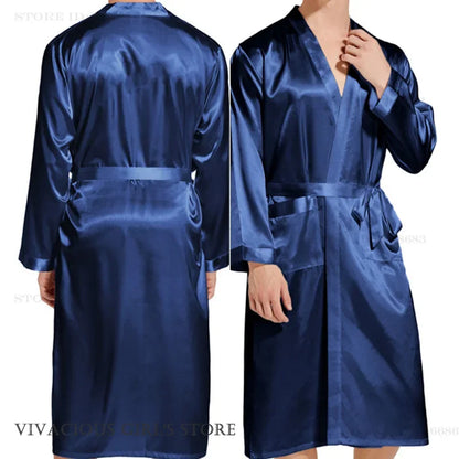 Peignoir de salon Satin Polyester/Rayon Homme