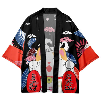 Veste Japonaise Neko Polyester