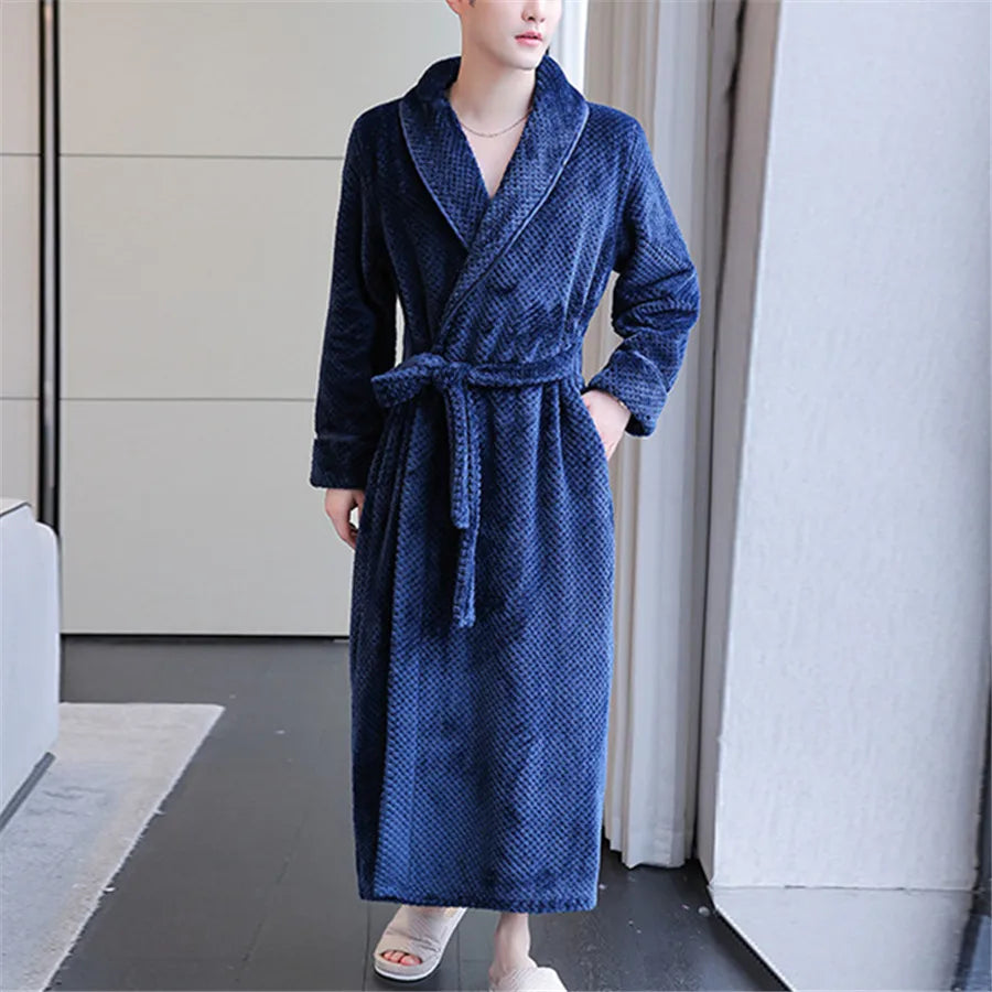 Peignoir Doux Flanelle Homme