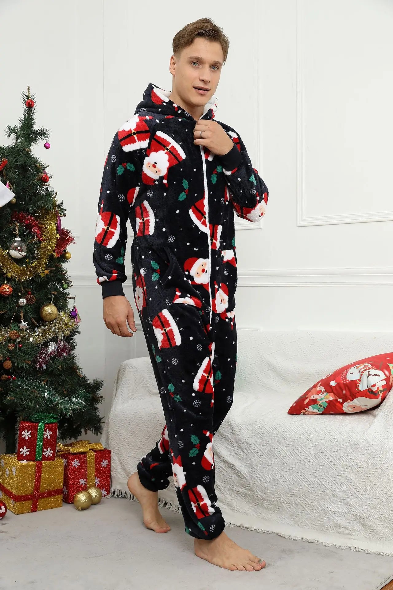 Pyjama 1 Pièce Noël Homme Flanelle