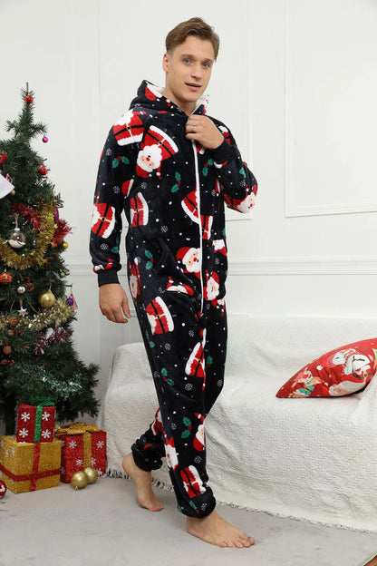 Pyjama 1 Pièce Noël Homme Flanelle