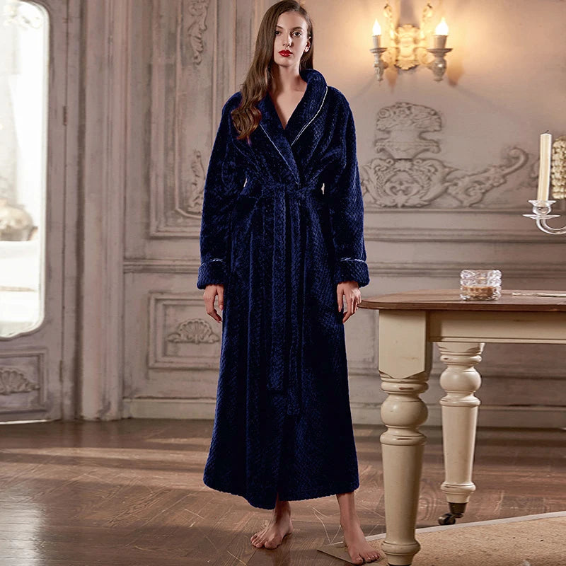 Peignoir flanelle style Jacquard homme et femme