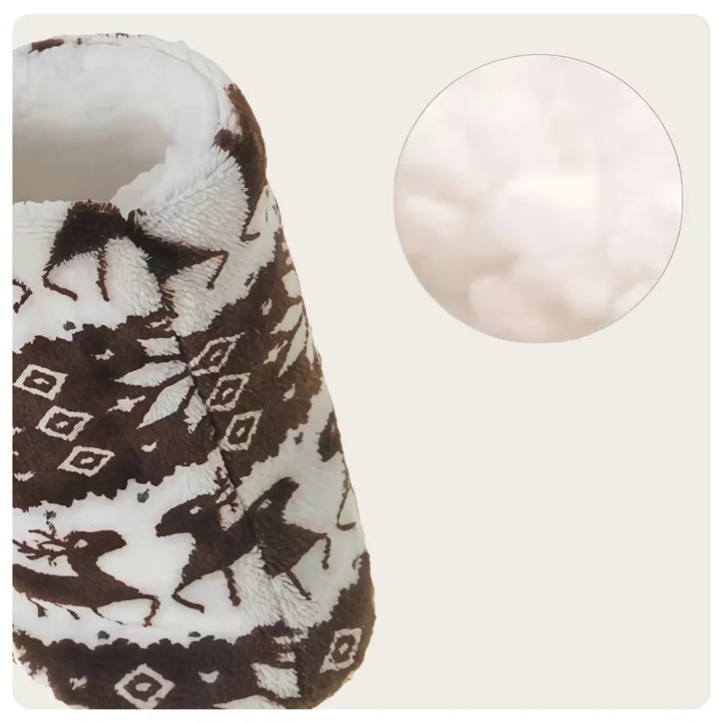 Chausson Renne de Noël Coton/PVC