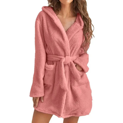 Peignoir de Bain Court Coton Femme