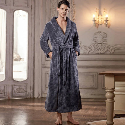 Peignoir flanelle style Jacquard homme et femme