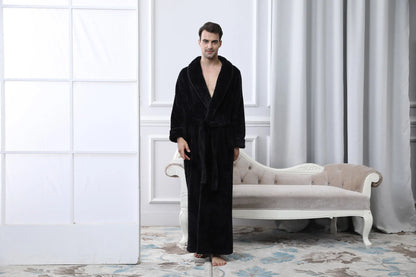 Peignoir flanelle style Jacquard homme et femme