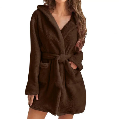 Peignoir court Flanelle Femme
