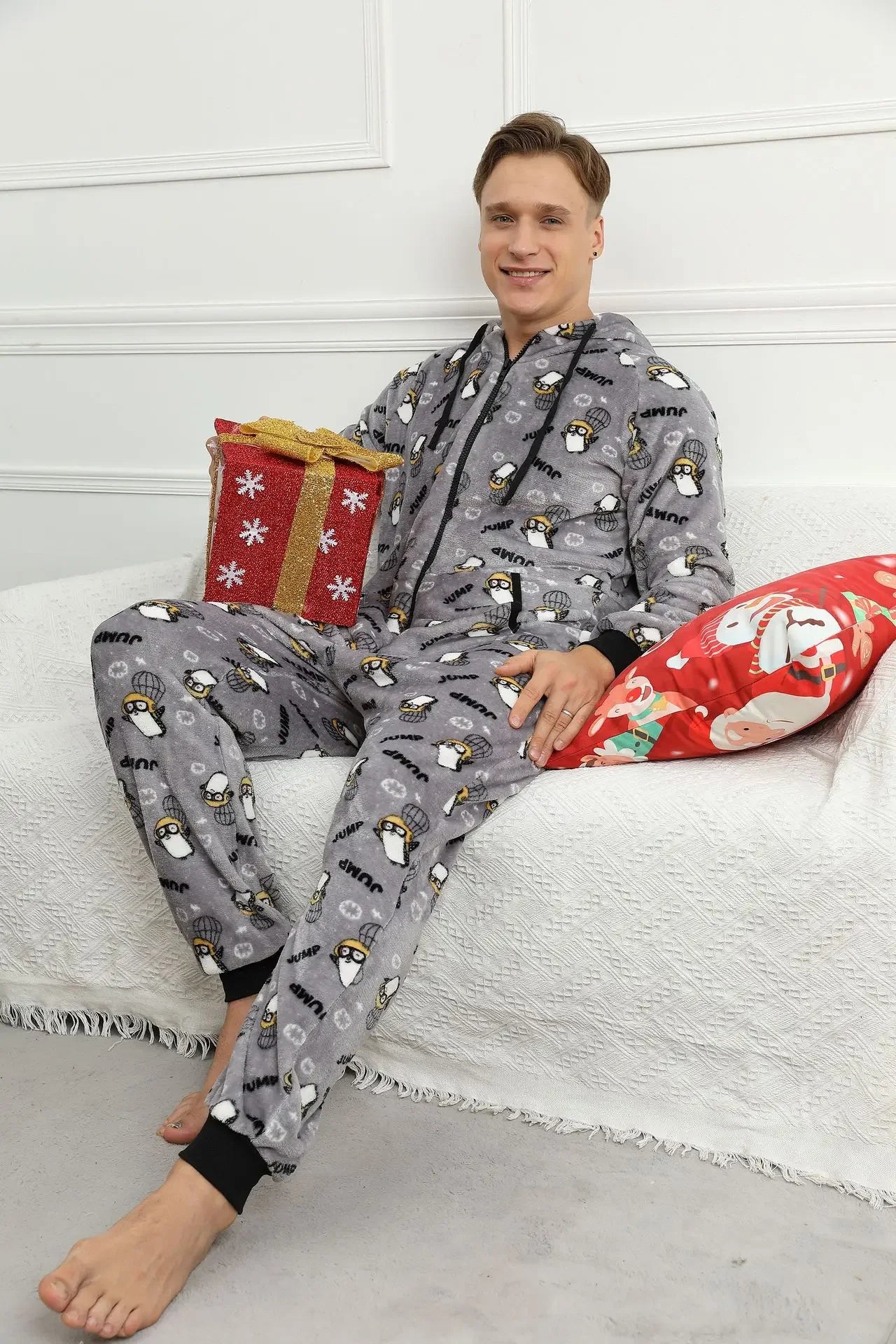 Pyjama 1 Pièce Noël Homme Flanelle