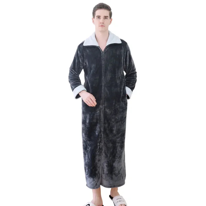 Peignoir Flanelle/Polaire zip Homme et Femme