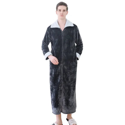 Peignoir Flanelle/Polaire zip Homme et Femme