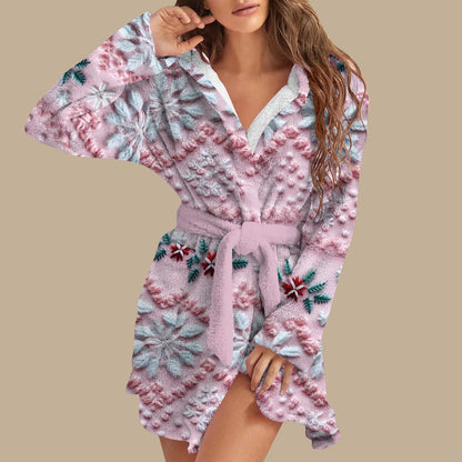 Peignoir Noël Court Femme