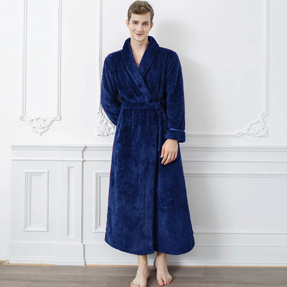 Peignoir flanelle style Jacquard homme et femme