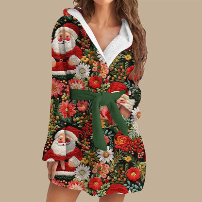 Peignoir Noël Court Femme