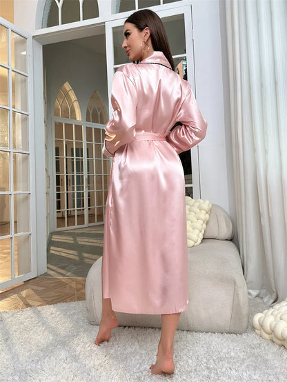 Peignoir Élégant Long pour Femme