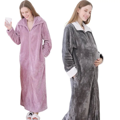Peignoir Flanelle/Polaire zip Homme et Femme