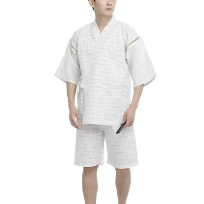 Kimono Japonais 2 pièces polyester Homme
