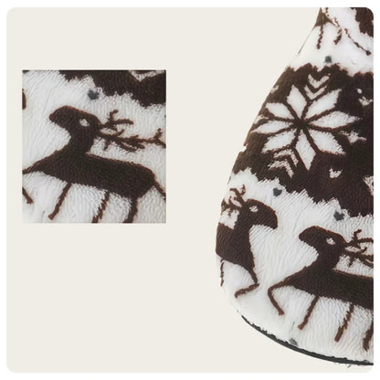 Chausson Renne de Noël Coton/PVC