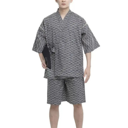 Kimono Japonais 2 pièces polyester Homme