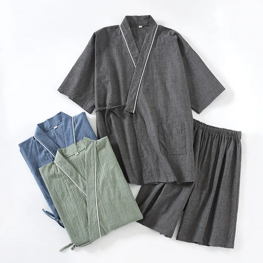 Veste + short japonais Coton/Lin