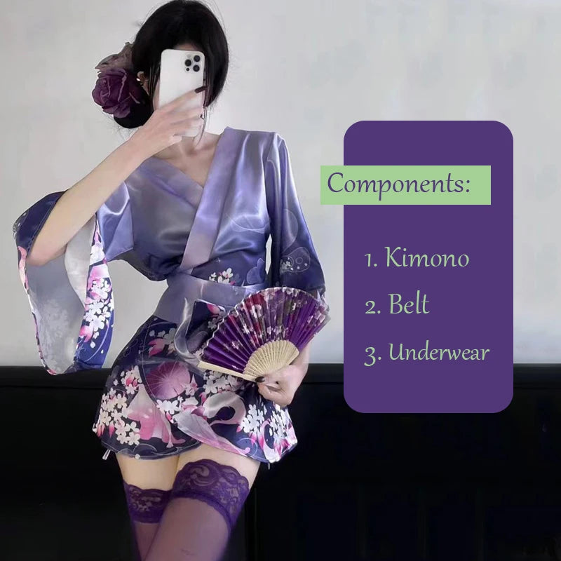 Kimono sexy anime polyester Femme