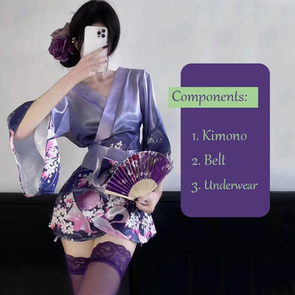 Kimono sexy anime polyester Femme